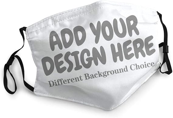 Custom Face Masks Add Photo Text Logo Adustable Reusable Cloth Mask Covering