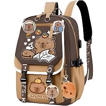 Cartoon Backpack Capybara Schoolbag Rucksack - Cartoon Toddler Daypack School Backpack Adjustable Rucksack Large Capacity Daypack Waterproof Lightweight Casual Book Bag
