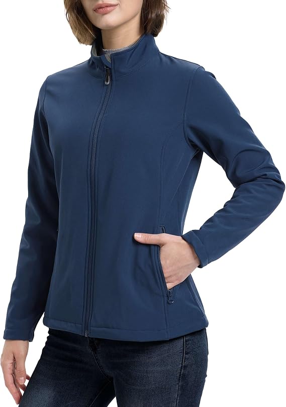 33000ft Women's Softshell Jacket Waterproof Fleece Lining Transition
