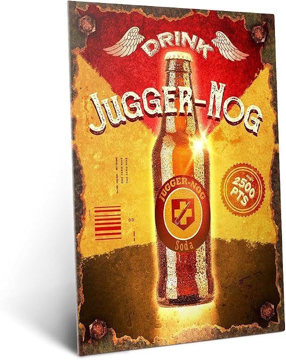 Displate Call of Duty Metal Poster Room Poster Call of Duty Merch Room Poster Wall Pictures Decoration - Perk-a-Cola - Juggernog Poster 45 cm x 32 cm