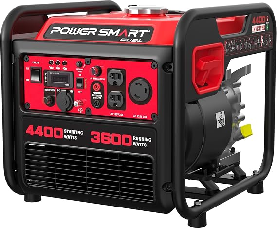PowerSmart 4400-Watt Portable Generator with Inverter Technology, 30 amp for Home Use and Emergency Backup, 2026 EPA Compliant