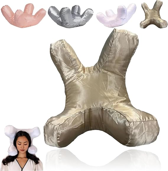 Flawless Face Pillow, Anti-Wrinkle Massage Pillow, Face Pillow for Wrinkles Side Sleeper, Sleeping On Back Beauty Rest Pillow Pillows for Maintaining Facial Wrinkles and Sleep Lines Gold-original