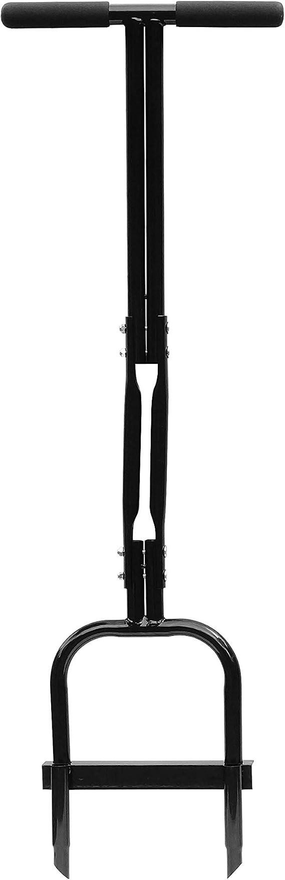 Gardzen Plug Aeration, Hand Hollow Tine Lawn Aerator, Heavy Duty Aerator for Compacted Soils and Lawns, 35" x 11", Black