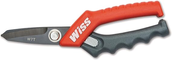 Crescent Wiss 7" Titanium Coated Utility Shears - W7T , Black