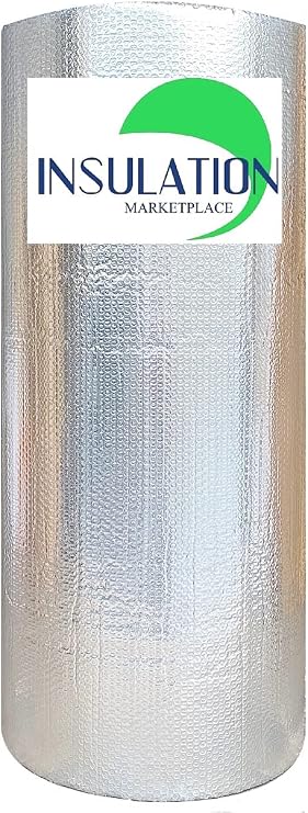 SmartBUBBLE - 48" x100ft Reflective Insulation Roll, Single Bubble Radiant Barrier, Thermal Insulation Shield - 3/16" Single Bubble