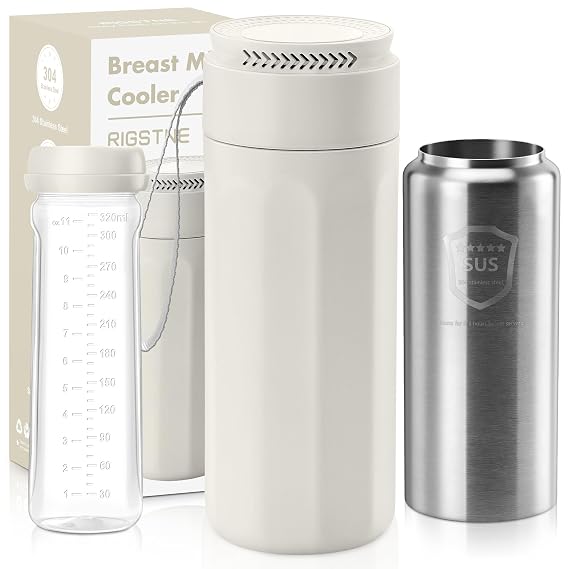 Breast Milk Cooler, Portable Breast Milk Chiller with Baby Bottle