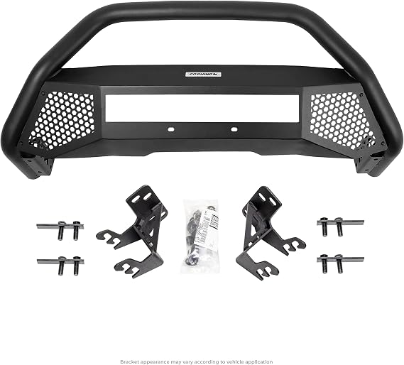 Go Rhino RC4 Bull Bar w/ Hole for 20" Single Row LED Light Bar & Mounting Brackets | Mild Steel, Textured Black | 541460T | Fits 2015-2020 Chevrolet Colorado & GMC Canyon Excludes ZR2 & Denali Models