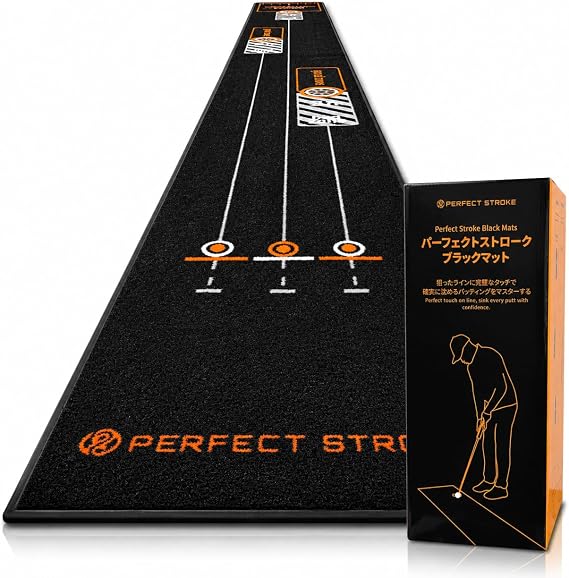Perfect Stroke Official Pro Recommended Putter Mat Black Putter Mat Putter Practice Putter Mat Putting Practice Putter Practice Equipment Score Up 1m 2m 3m Golf Practice Black Putter Practice Mat