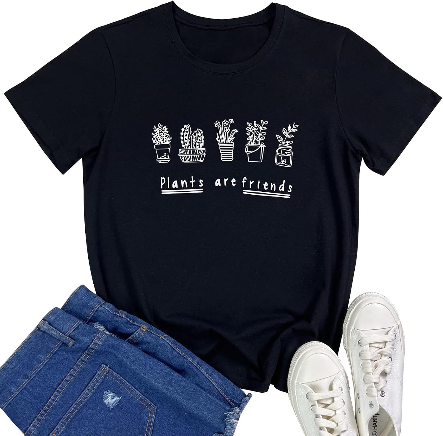 BLACKMYTH Womens Graphic Funny T Shirt Cute Tops Teen Girl Tees