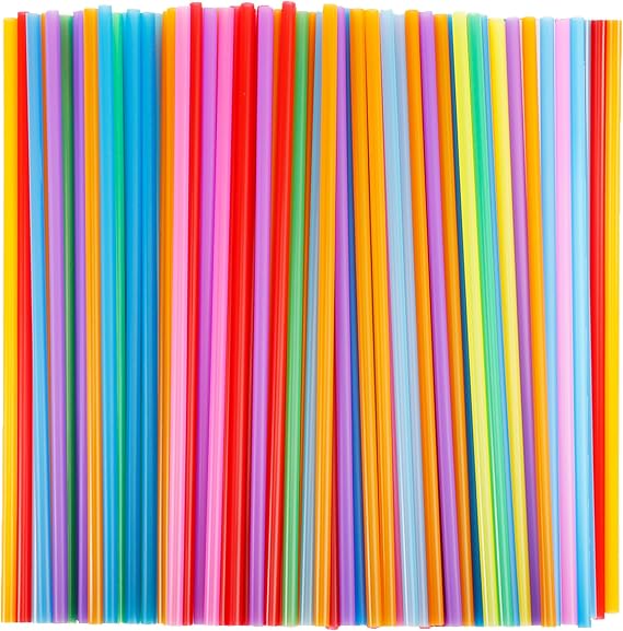 500 Pcs Disposable Drinking Straws, 0.23''Diameter and 10.2"Long