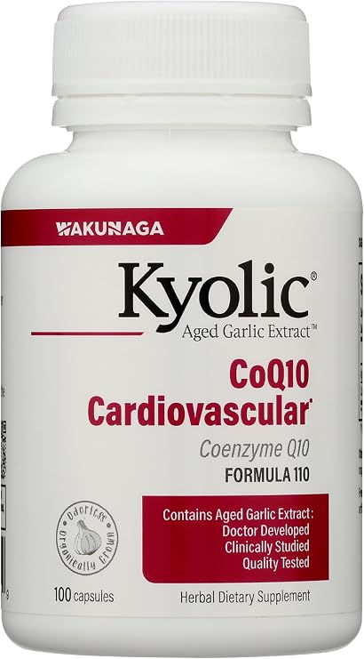 Kyolic Aged Garlic Extract Coq10 Cardiovascular* Formula 110 100 Capsules