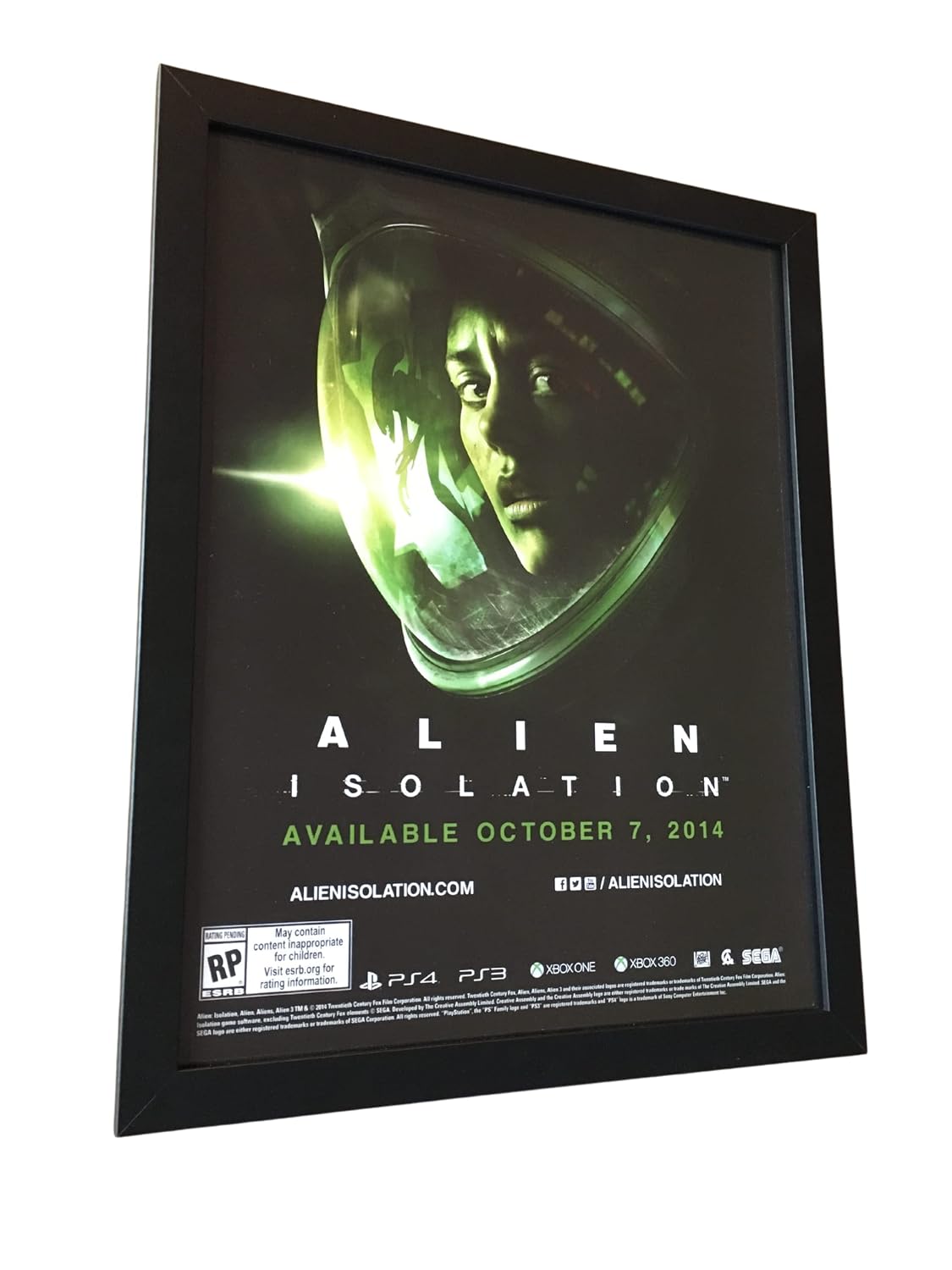 Alien: Isolation Framed Print AdPoster Official PS3 PS4 Xbox 360One Promo Art