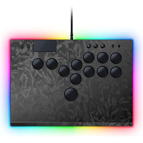 Razer Kitsune Skin: Full Top Plate Wrap - Premium 3M Cast Vinyl - Scratch Protection - Unique Designs & Finishes - Easy Application - Black Camo