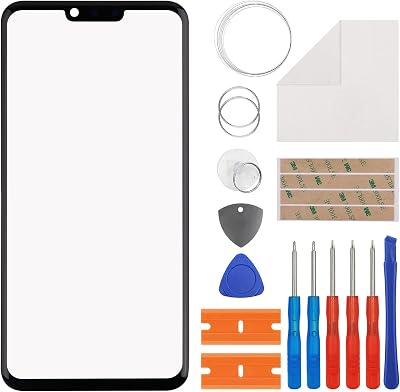 Duotipa Front Glass Screen Replacement Compatible with LG G8 ThinQ 6.1 inch,Front Outer Lens Glass Screen for LG G8 ThinQ LMG820QM7 with Tools-No LCD Screen and Touch Digitizer