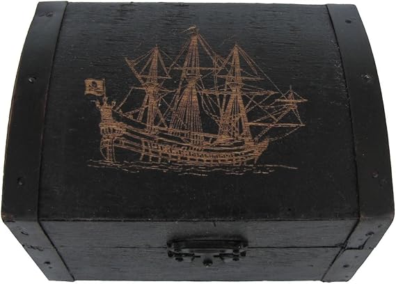 IIV Wooden Pirate Ship Box