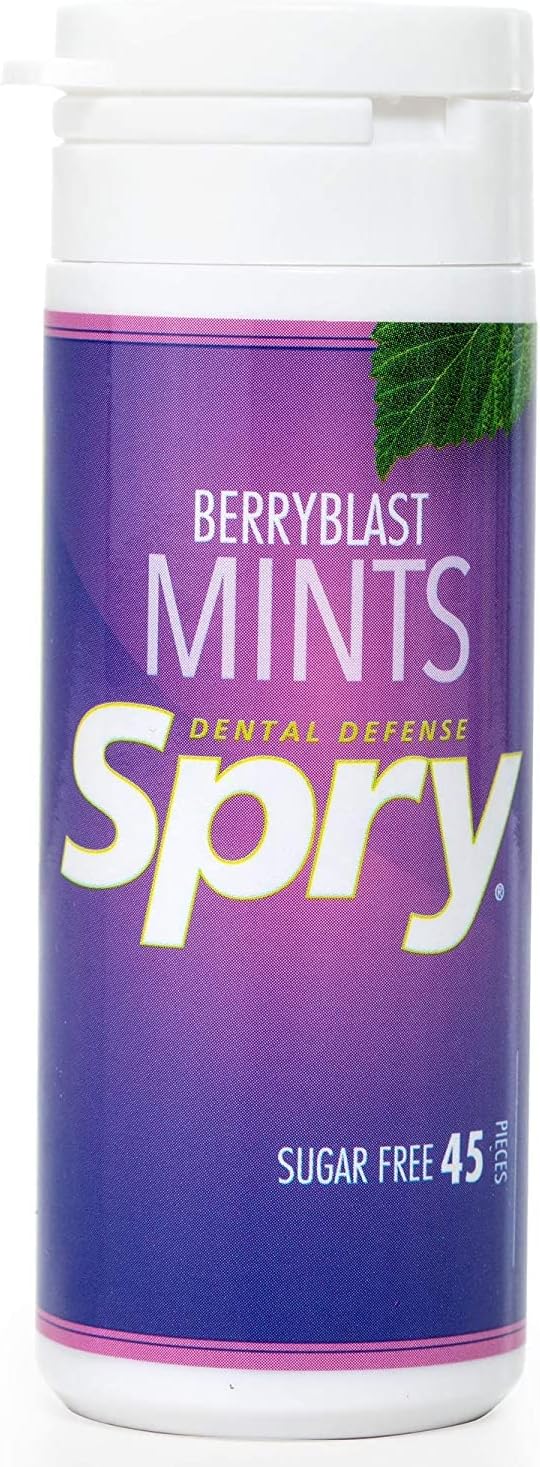 Spry Xylitol Breath Mints Sugar Free, Berry Blast, 45 Count - Pack of 1