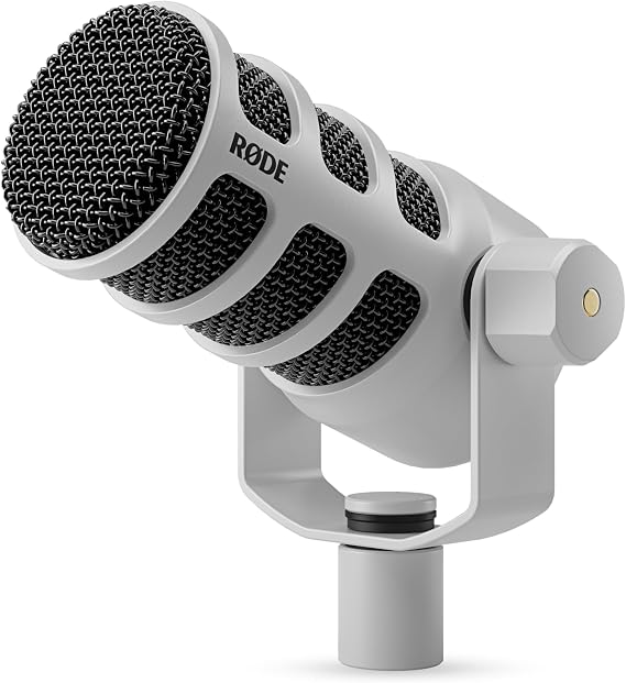 RØDE Podmic, Profesyonel Dinamik Podcast Mikrofon, Beyaz