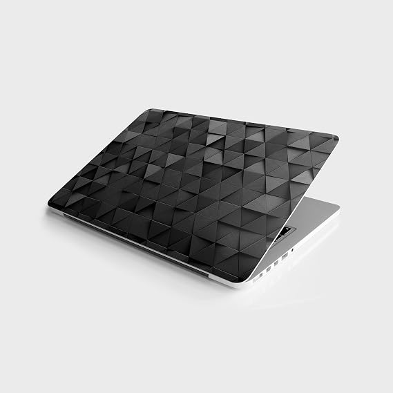 Laptop Sticker Bilgisayar Notebook Pc Kaplama Etiketi Siyah Üçgen