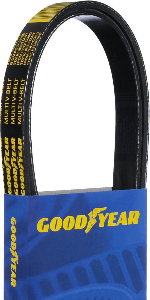 Goodyear Belts 1060945 Serpentine Belt, 6-Rib, 94.5" Length | Heavy-Duty Engine Belt, Abrasion-Resistant, Anti-Slip Design, High Tensile Strength, Reliable Power Transmission
