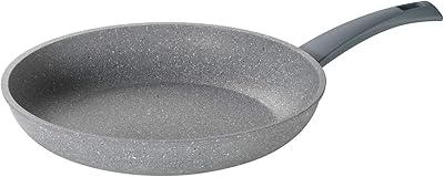 Mopita Roccia Viva 28cm11 Non-Stick Forged Aluminum Fry Pan, Large, Grey