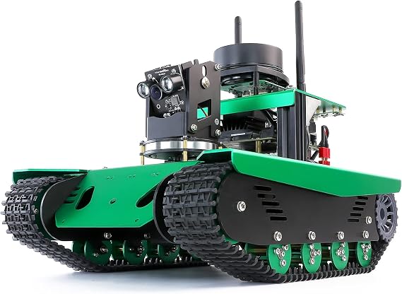 Yahboom Transbot ROS Robot for Raspberry Pi Robotic Arm with Camera Programmable AI Electronic DIY Tank Kit for Teens Adults Open Source CV Astra Pro 3D Camera ROS Education Project Kit