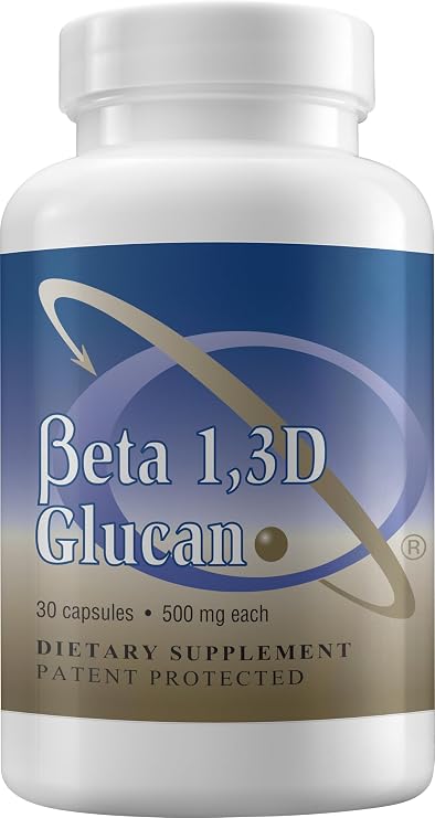 Transfer Point Beta 1,3D Glucan 500 mg, 30 Capsules | Immune support, yeast-derived, 30-day supply, pet-safe, Non-GMO, vegan, highest purity