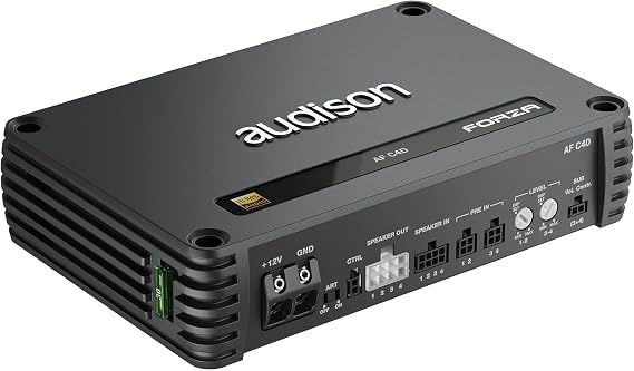 Audison AF-C4D Class D 4 Channel 90W X 4 @ 4 Ohms Amplifier