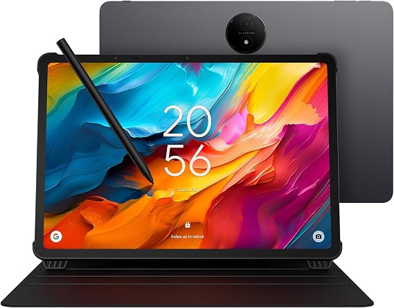 TCL NXTPAPER 14 Android Tablet, 14.3 Inch Paper-Like Display Drawing Pad, Digital Notebook & Musician Tablet with 4096 Levels Stylus & Flip Case, 8+8GB RAM, 256GB Storage, 1000mAh, Multi-Window, Grey