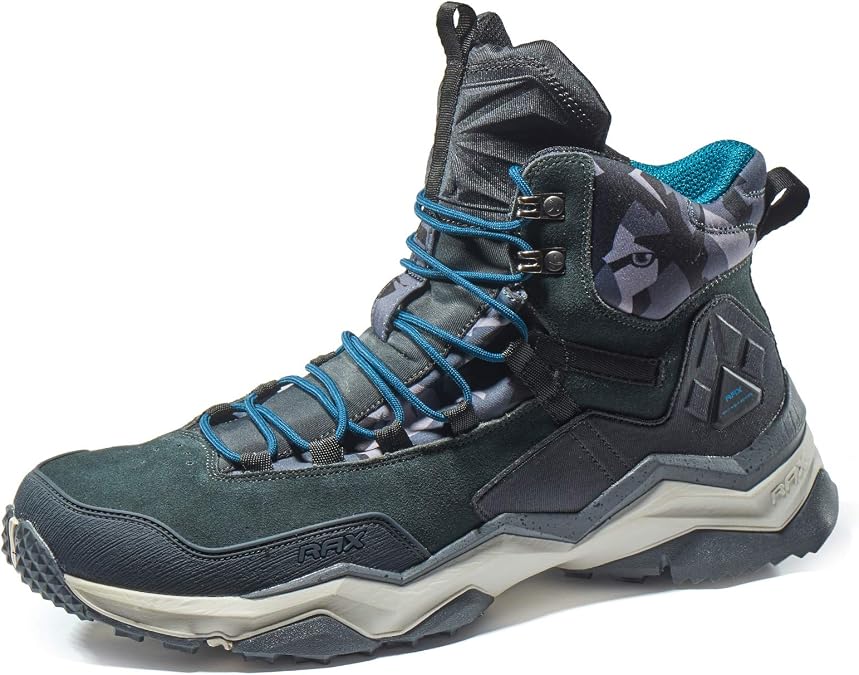 RAX Men's Wild Wolf Mid Venture Waterproof Lightweight Hiking Boots