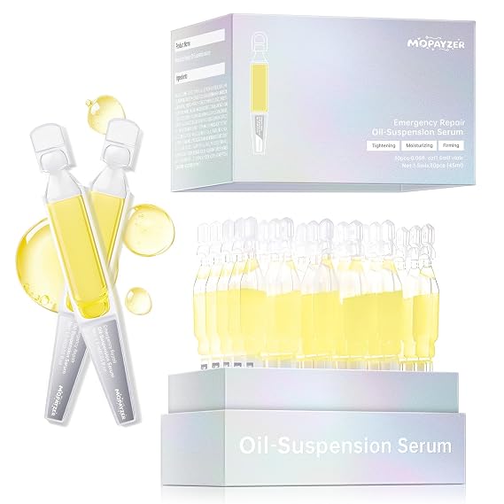 4D Hyaluronic Acid Serum with Collagen, Oil Suspension Serums for Barrier Repair, Facial Firming & Moisturizing, Anti Aging Serum for Balance Oil & Water, 30 Pcs Single-Use Vial for Sensitive Skin