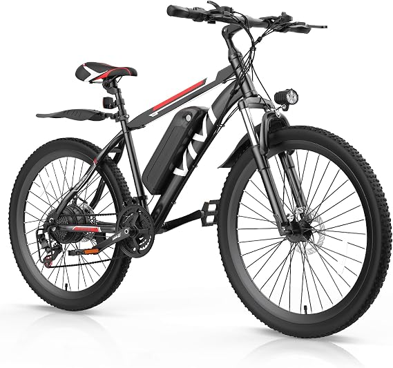 Vivi Electric Bike for Adults, 26 Tire Commuter ebike with 20MPH, 21 Speed