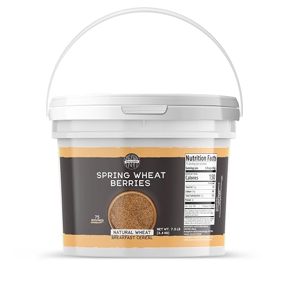 Birch & Meadow 1 Gallon of Hard Red Spring Wheat Berries, Non-GMO (120 Ounce)