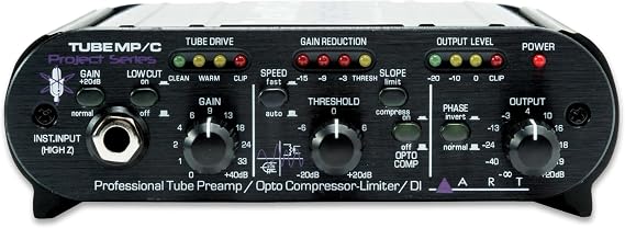 ART Tube MP/C Compact Tube Microphone Preamp (with Opto Compressor)