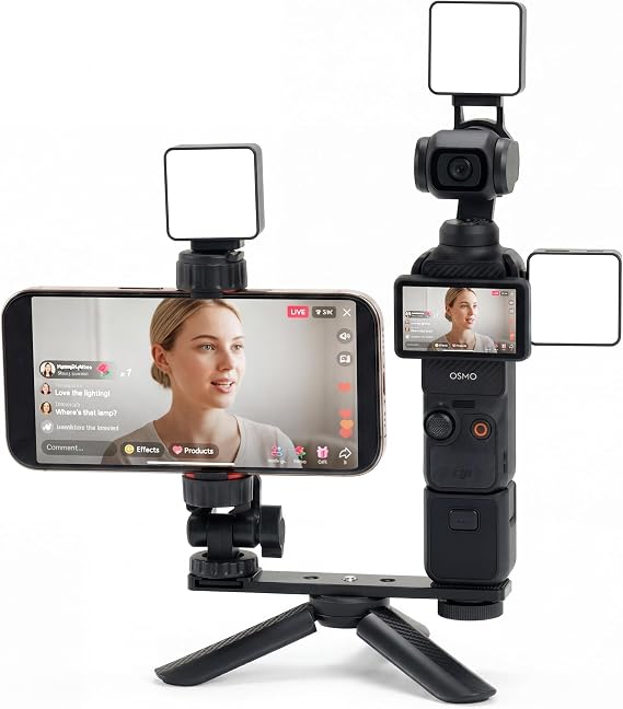 DJI Osmo Pocket 3 Live Stream Bundle, Vlogging Camera with 1'' CMOS Sensor