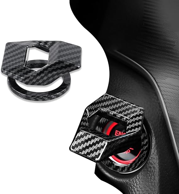 Engine Start/Stop Button Cover, Carbon Fiber