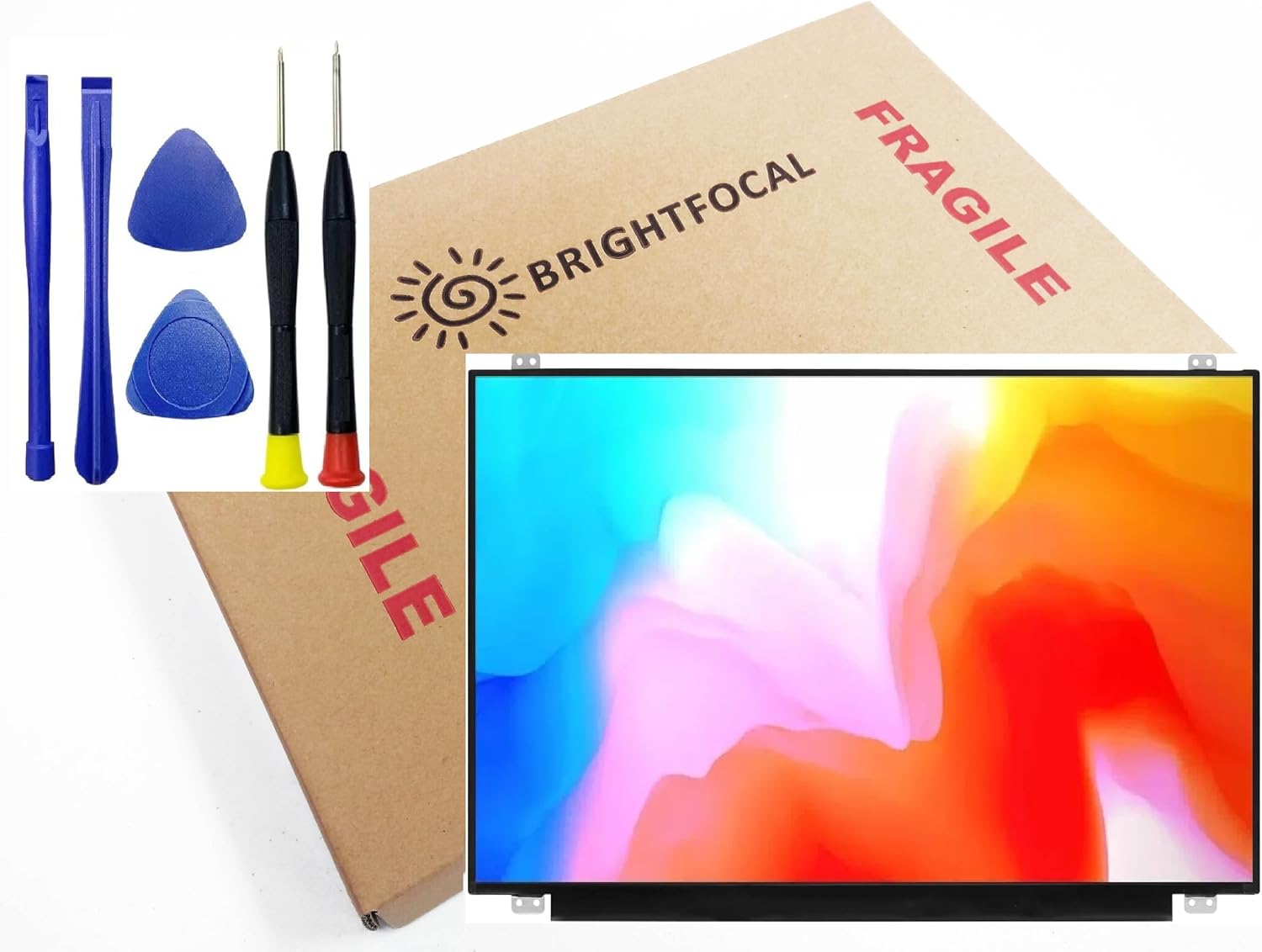BRIGHTFOCAL New Screen Replacement for Asus VivoBook S F510U F510UA 15.6 Non-Touch FHD 1080P Full-HD Slim Matte LED LCD Display with Tool