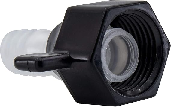 RecPro RV Plumbing Fitting 1/2" Swivel to 1/2" Barb | Appliance Hookup (1-Pack)