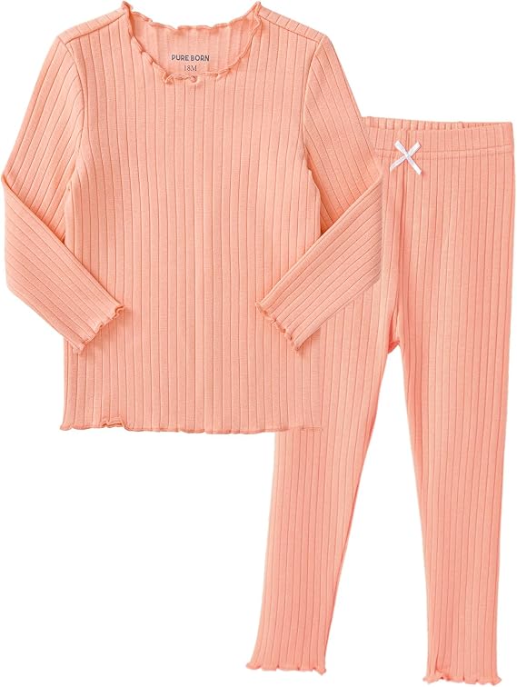 pureborn Baby Pajamas Set Toddler Snug Fit Cotton Sleepwear 2pcs 12M-7Y