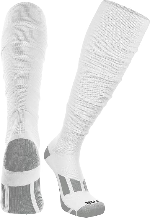 Football Scrunch Socks, Pre-Scrunched Extra-Long Moisture-Wicking Over the Calf Socks for Youth, Boys & Men | Made in USA