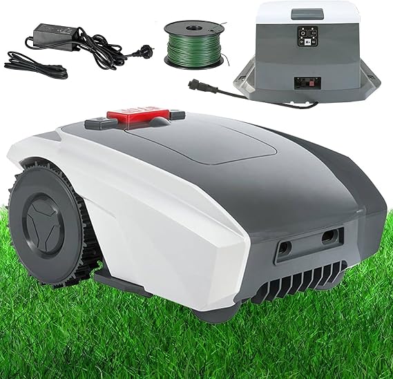 Automatic lawn mower robot with APP control, automatic lawn mower robot, robot lawn mower, automatic obstacle avoidance, low noise, self-charging, accurate navigation