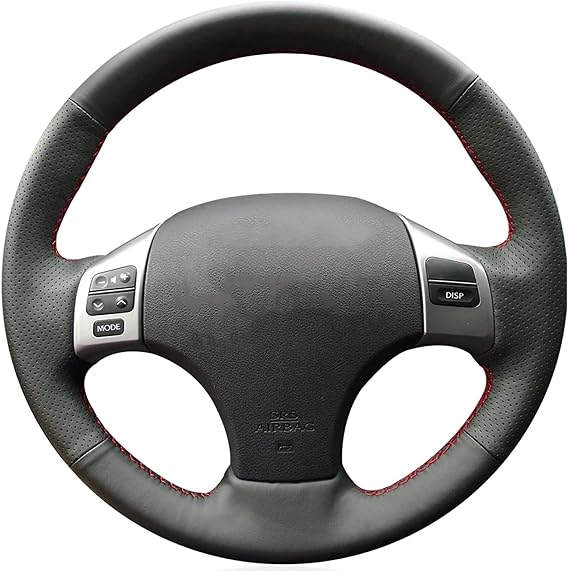 Loncky Hand Sewing Genuine Leather Steering Wheel Cover for 2006 2007 2008 2009 2010 2011 2012 2013 Lexus IS250 / 2006 2007 2008 2009 2010 2011 2012 2013 Lexus IS350