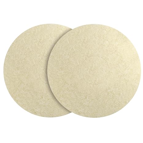 12" Polish Orbiter Pad 437.051 (2-Pack, White) | Fit for Oreck 550MC Orbiter Floor Machine .Fit Tile, Concrete, Vinyl Floors Polishing .