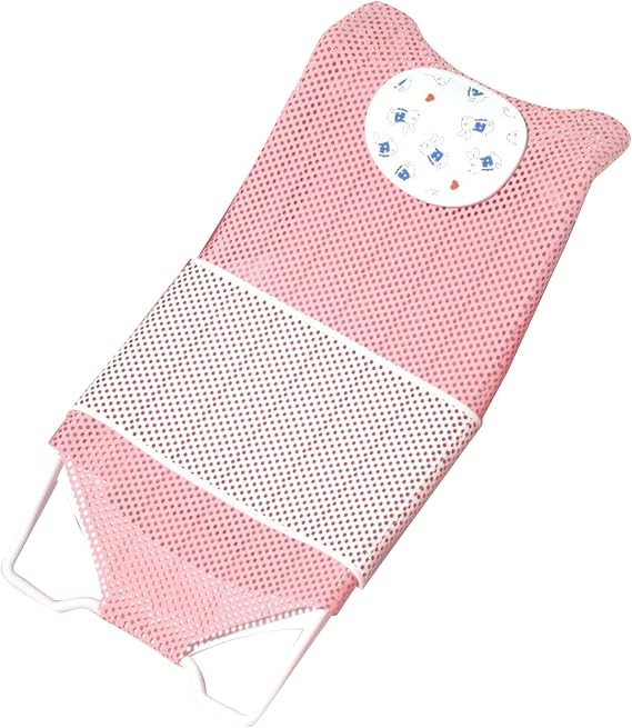 Fafeicy Baby Bath Seat, Pink Adjustable Non Slip Toddler