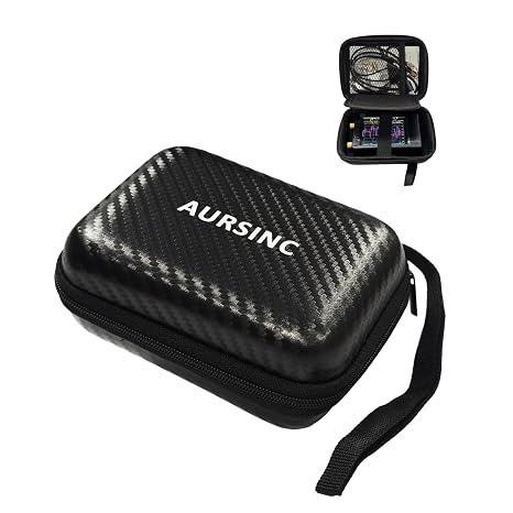 AURSINC Hard EVA Protective Case for 2.8 NanoVNA H/TinySA, with Strap | Shockproof Waterproof Storage Bag, Store Unit & Accessories, Keep Tidy, WellProtected, Convenient for Field Testing