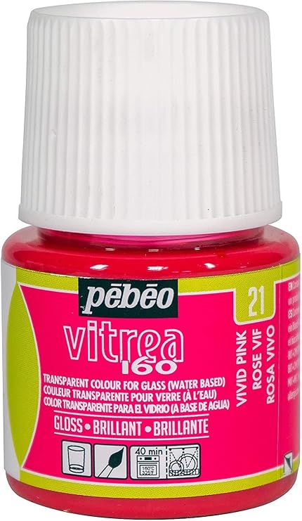 Pebeo Vitrea 160 Discovery Glossy 45ml Vivid Pink