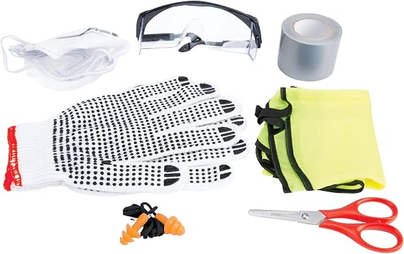 Performance Tool W1763 Essential Safety Kit (11 Pieces) - Compact and Durable Automotive Emergency Tools for Your Car, Truck, or SUV