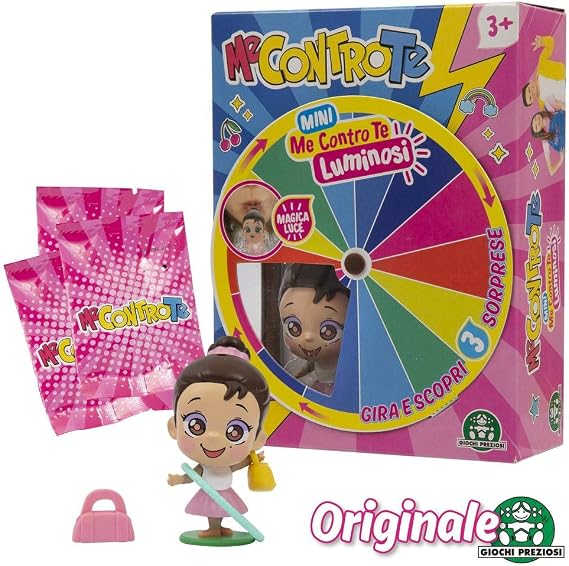 Giochi Preziosi - Me Against Te Sofi Ballerina, Mini Luminous Figure, Glow in The Dark with a Puff in 6, for Girls from 3 Years, Multicoloured, MEC38100