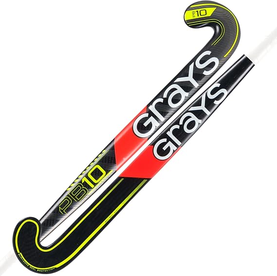 GRAYS PB 10 Composite Hockey Stick - Black/Fluo Yellow