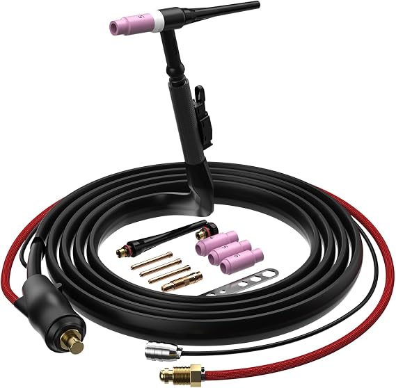 ARCCAPTAIN TIG Torch with High-Frequency Ignition, WP-17 Air-cooled Argon