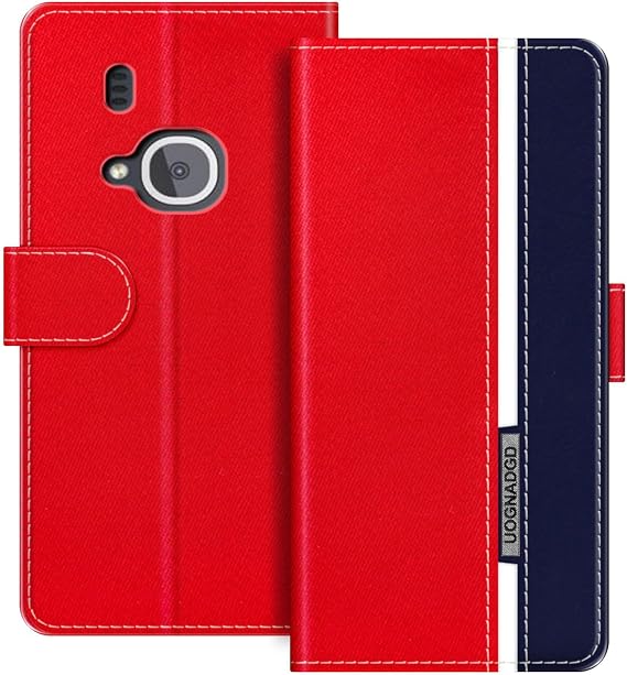 Leather Phone Case Compatible with Nokia 3310 2017 Flip Wallet Cover with Magnetic Closure, Kickstand & Card Holders, Shockproof Protection (Red)